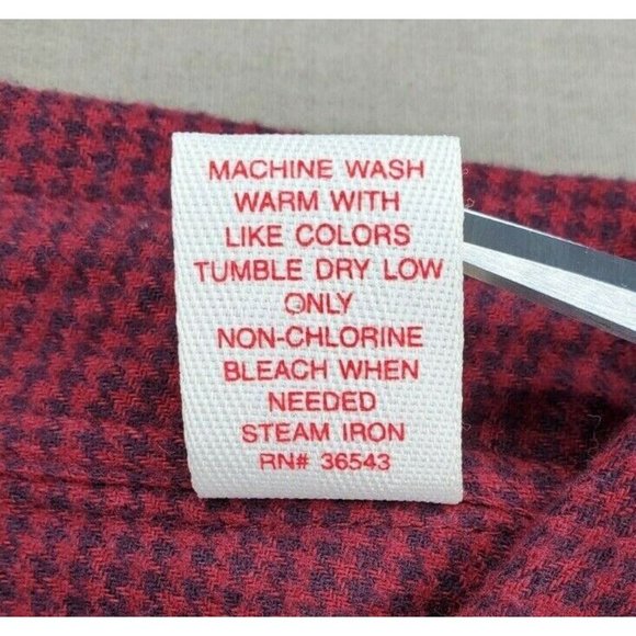 BCC Khakis Maroon Full Button Up Soft Shirt With Extra Buttons - Picture 11 of 12